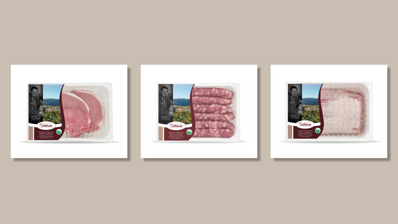 Packaging Viande de Porc & Saucisserie VALTITUDE